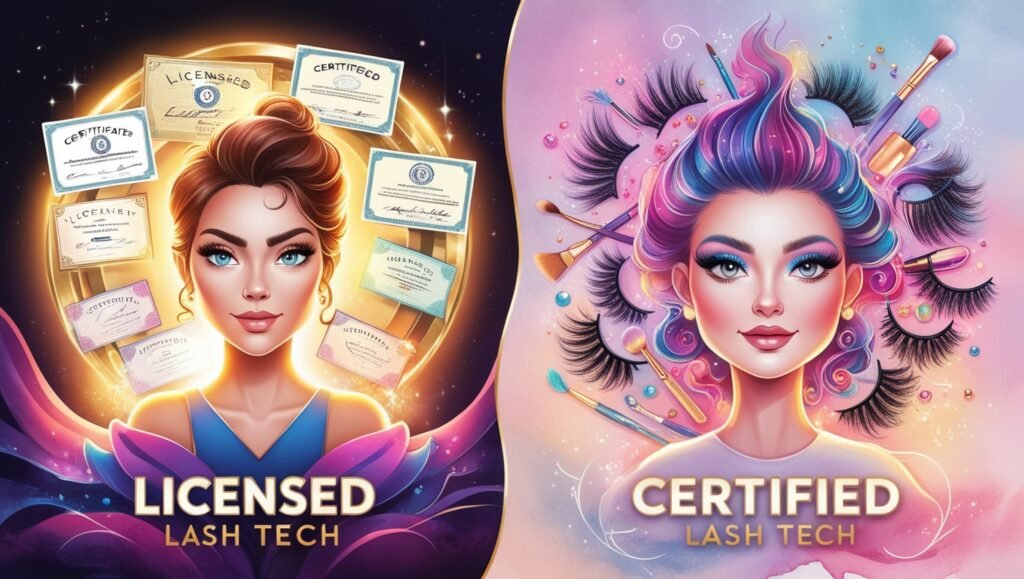 licensed vs certified lash tech