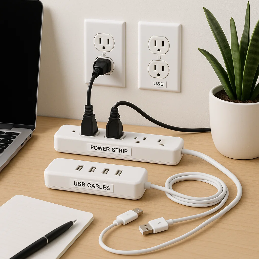 How Dymo Labels Bring Order to Home Cables and Electrical Outlets