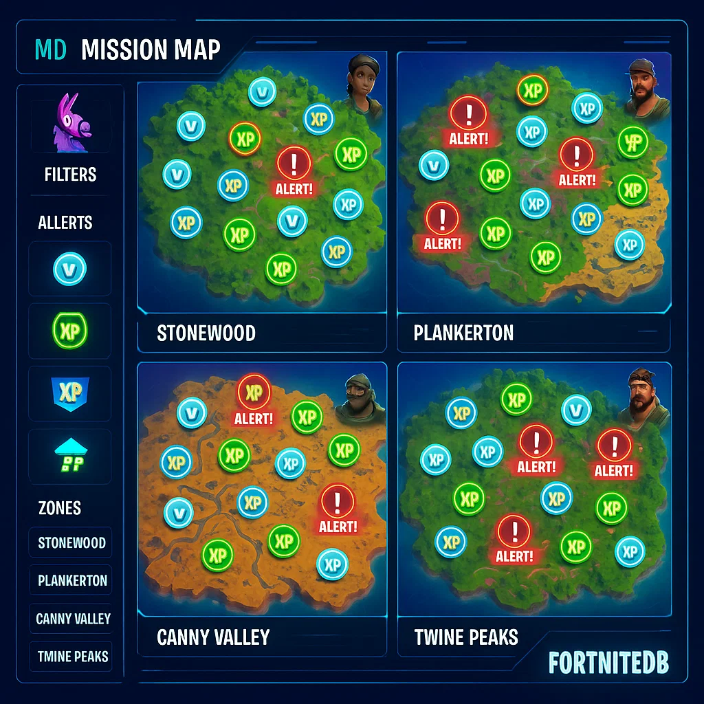 FortniteDB: Your Ultimate Guide to Save the World Missions and Rewards
