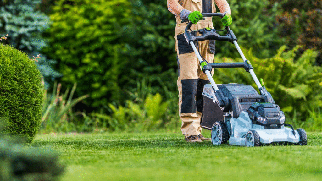 When Mowing