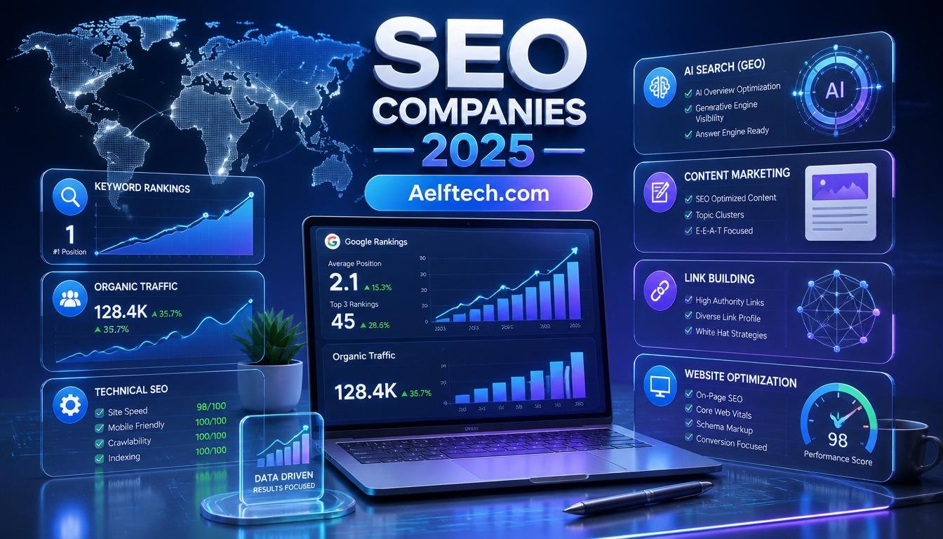 seo companies 2025 aelftech.com